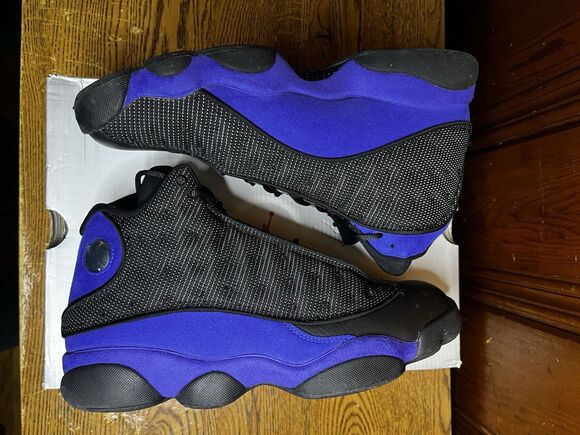 Air Jordan 13 Retro Hyper Royal Black Blue Sneakers 414571-040 Mens Size 10.5